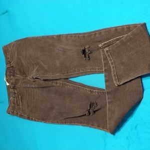 Black distressed skinny jeans size 5